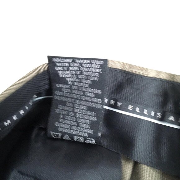 Perry Ellis America Dress Pants Mens 40x32 Brown Pleated Cuffed Front Slacks - Picture 11 of 16